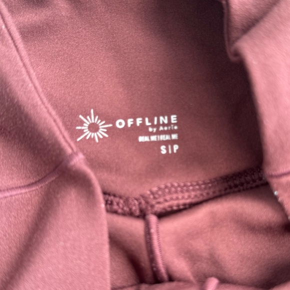 REDISH-BROWN OFFLINE By Aerie Real Me Crossover Flowy Short - Picture 4 of 5